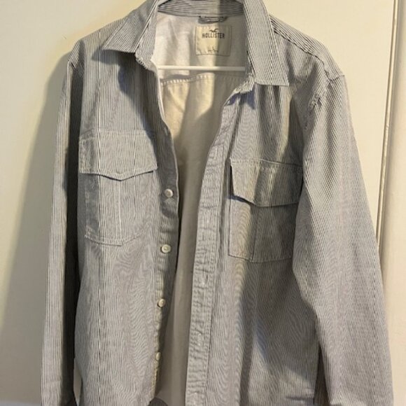 Hollister Blue striped shacket - Picture 5 of 5